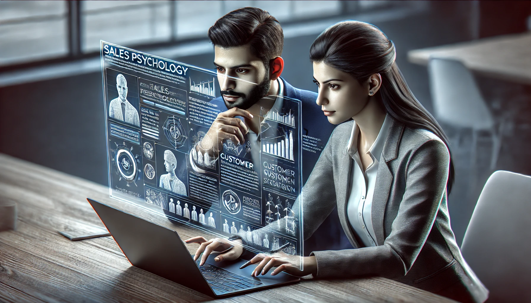 DALL·E 2025-02-01 11.56.07 - A detailed and realistic rectangular image of a focused 30-year-old Indian man and woman working intently on a laptop together. The laptop screen disp